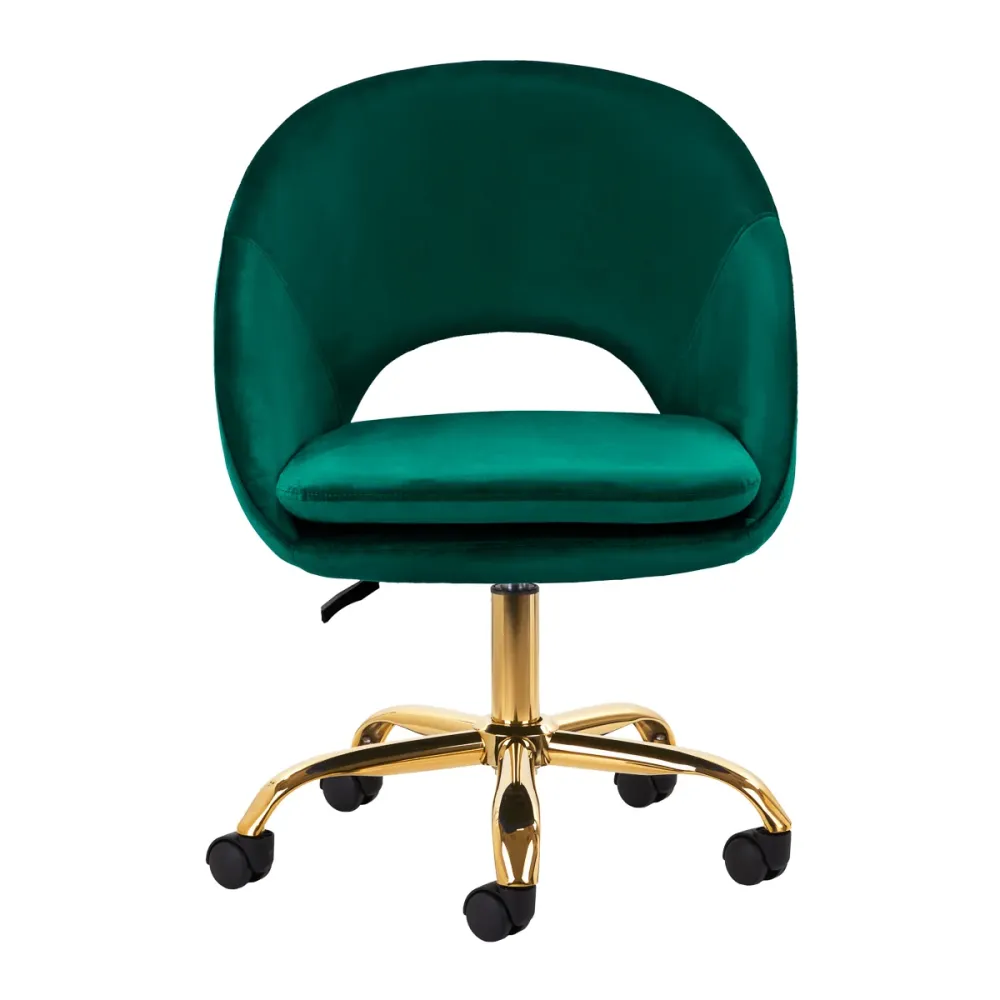 Sedia Girevole 4Rico QS-MF18G Velluto Verde