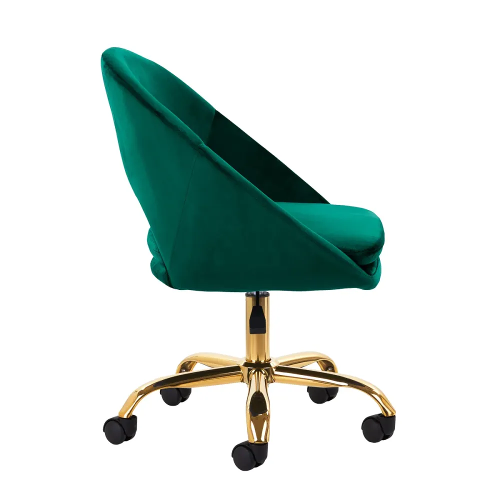 Sedia Girevole 4Rico QS-MF18G Velluto Verde