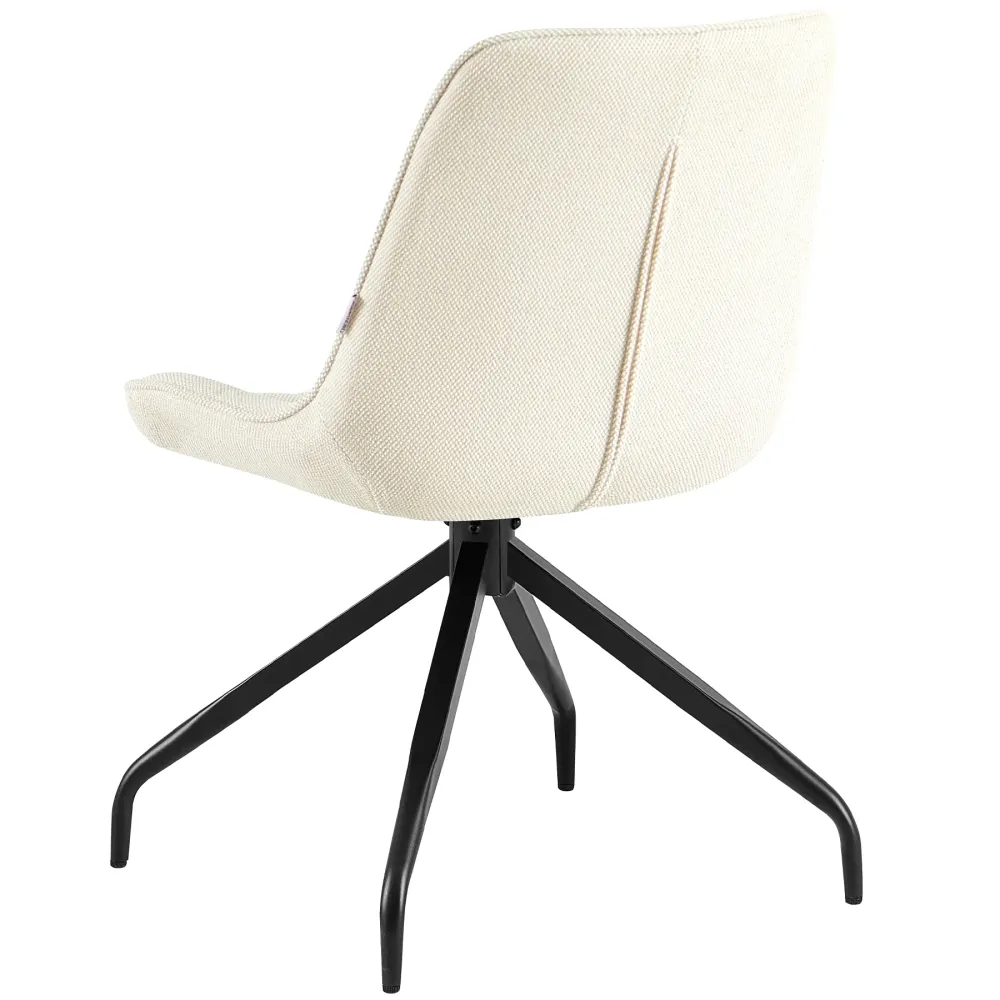Sedia imbottita girevole 360° – beige