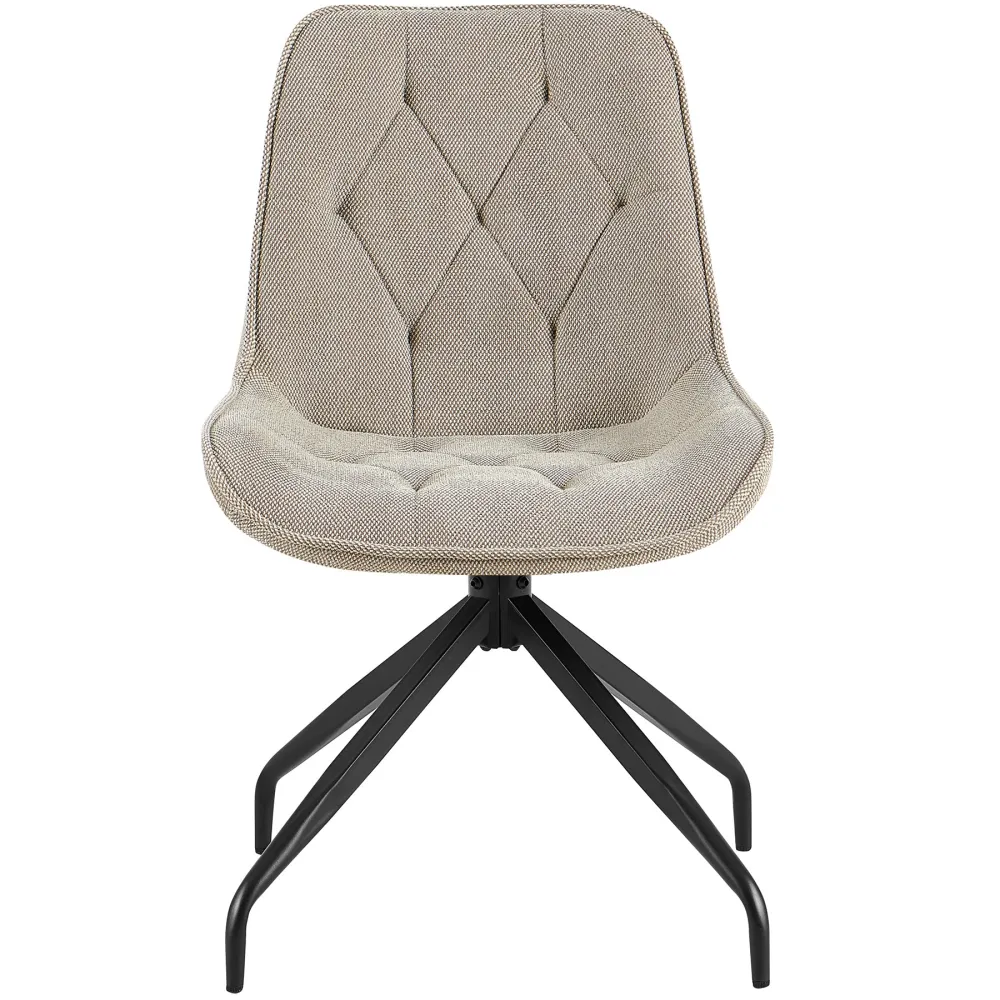 Sedia imbottita girevole 360° – marrone