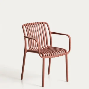 Sedia impilabile da esterno Isabellini terracotta