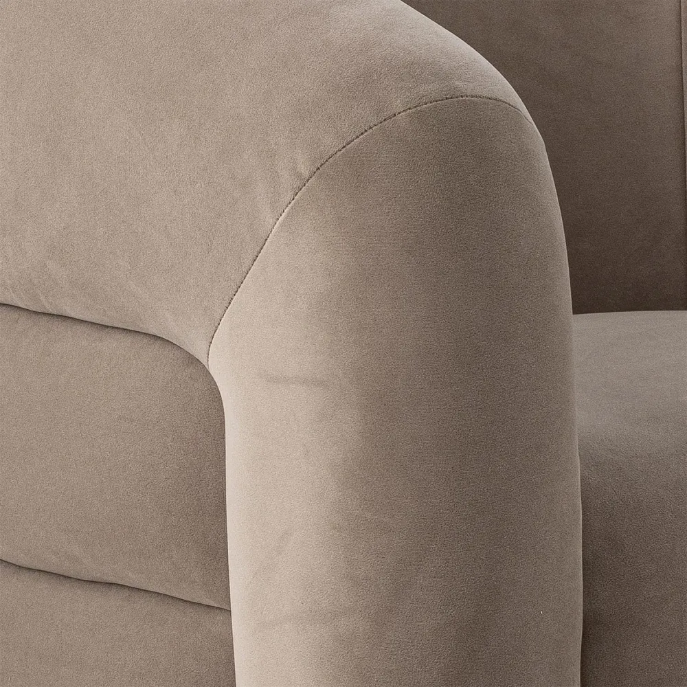 Sedia Joel Lounge, grigio, poliestere