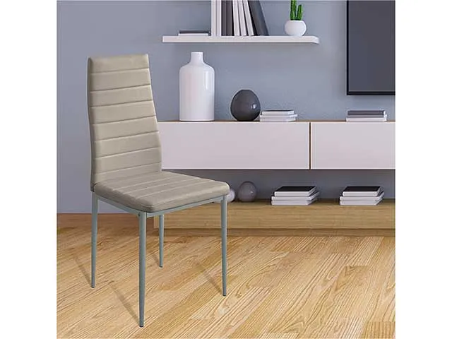 Sedia katia tortora ecopelle b07012342