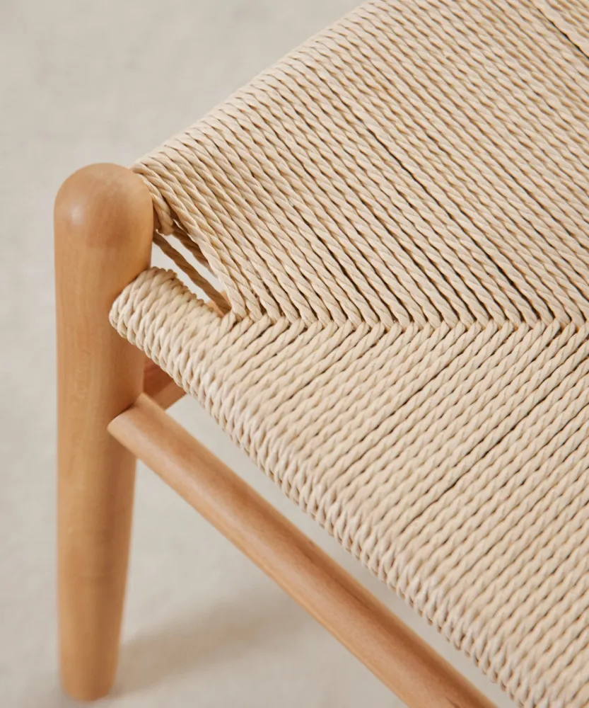 Sedia legno e corda intrecciata Uish