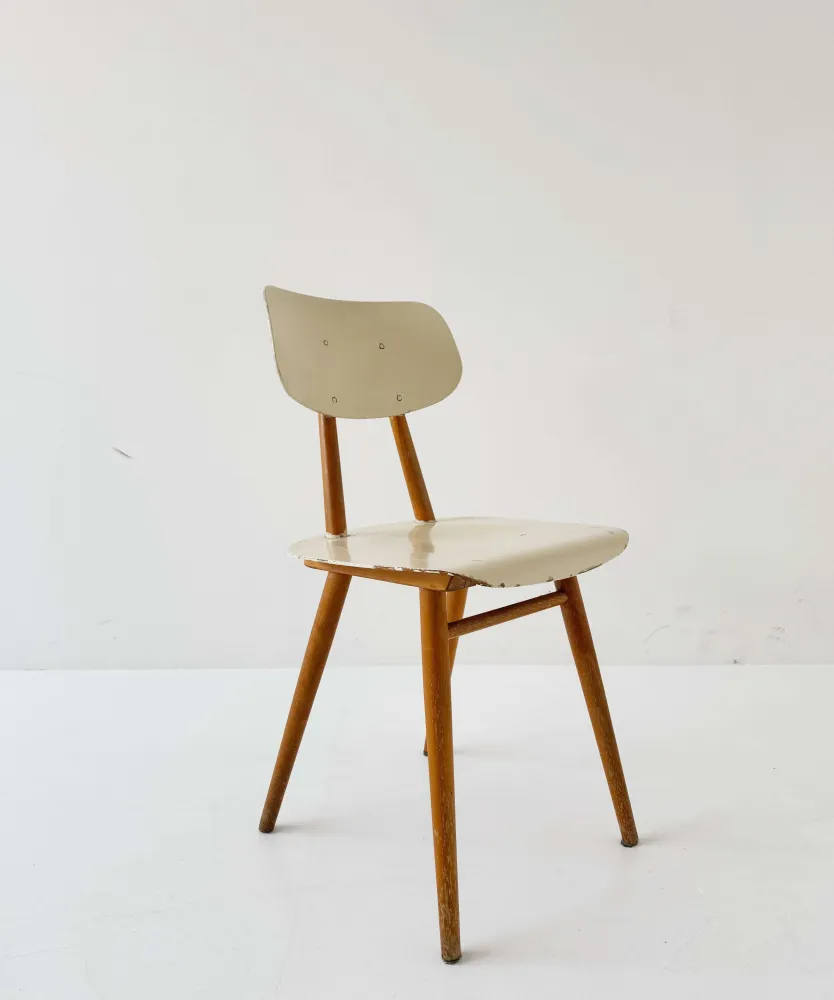 sedia legno degli anni '50-'60