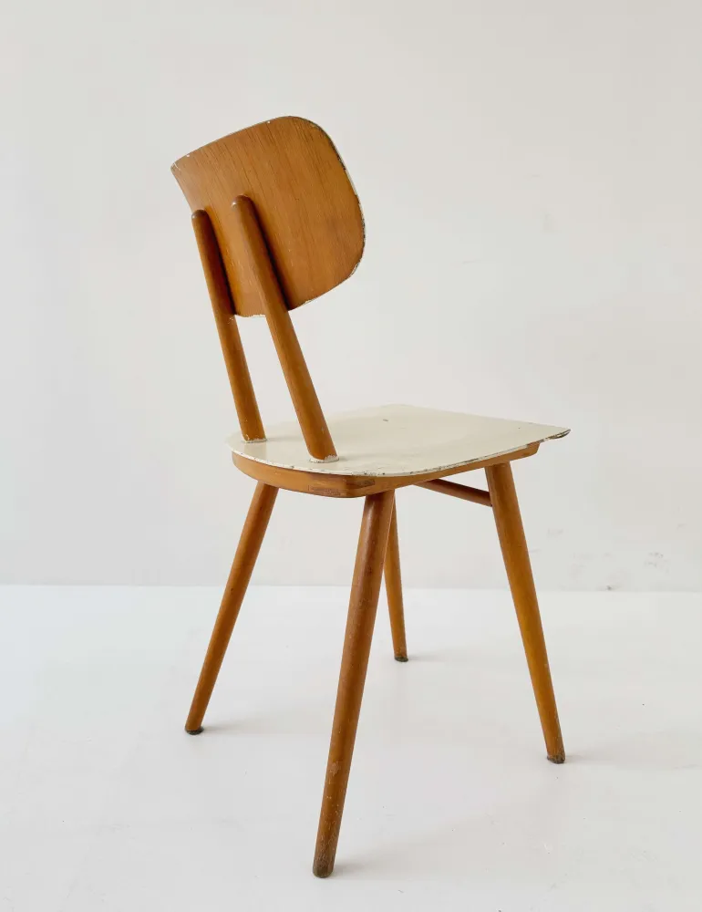 sedia legno degli anni '50-'60