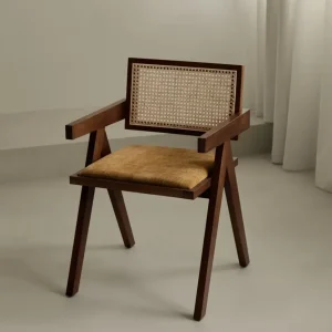 Sedia legno e imbottita con braccioli Pauline Arms - Color Edition