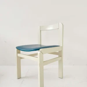 Sedia legno laccato con seduta imbottita – Anni ’50/’60