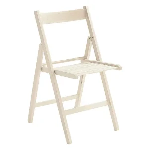 Sedia legno pieghievole faggio bianco 2261502