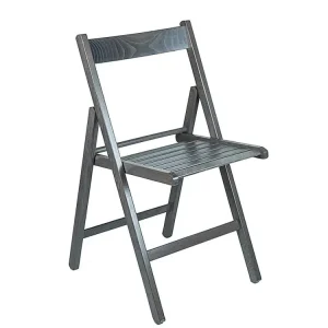 Sedia legno pieghievole faggio grigio 2261504