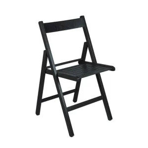Sedia legno pieghievole faggio nera 2261501