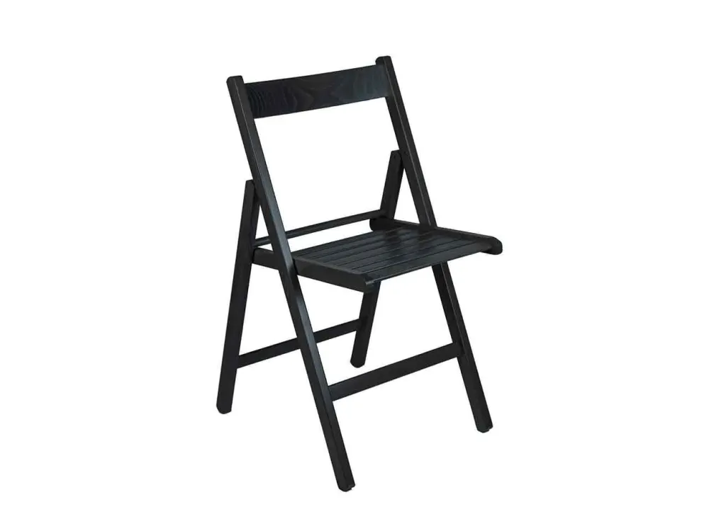 Sedia legno pieghievole faggio nera 2261501