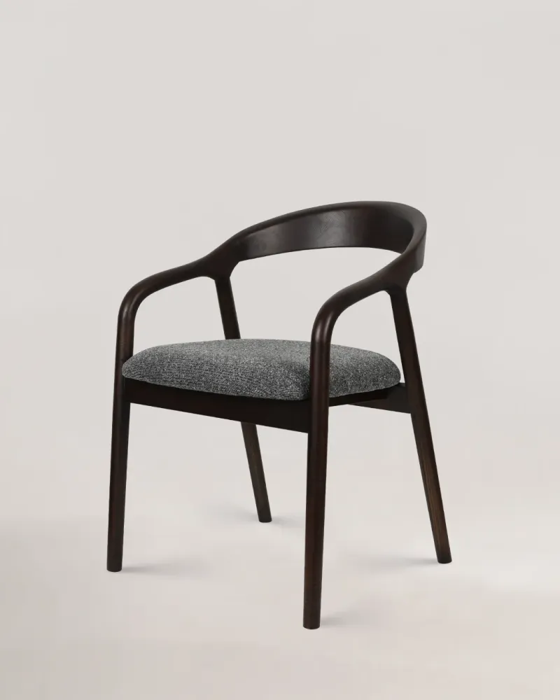 Sedia legno Riva grigio scuro