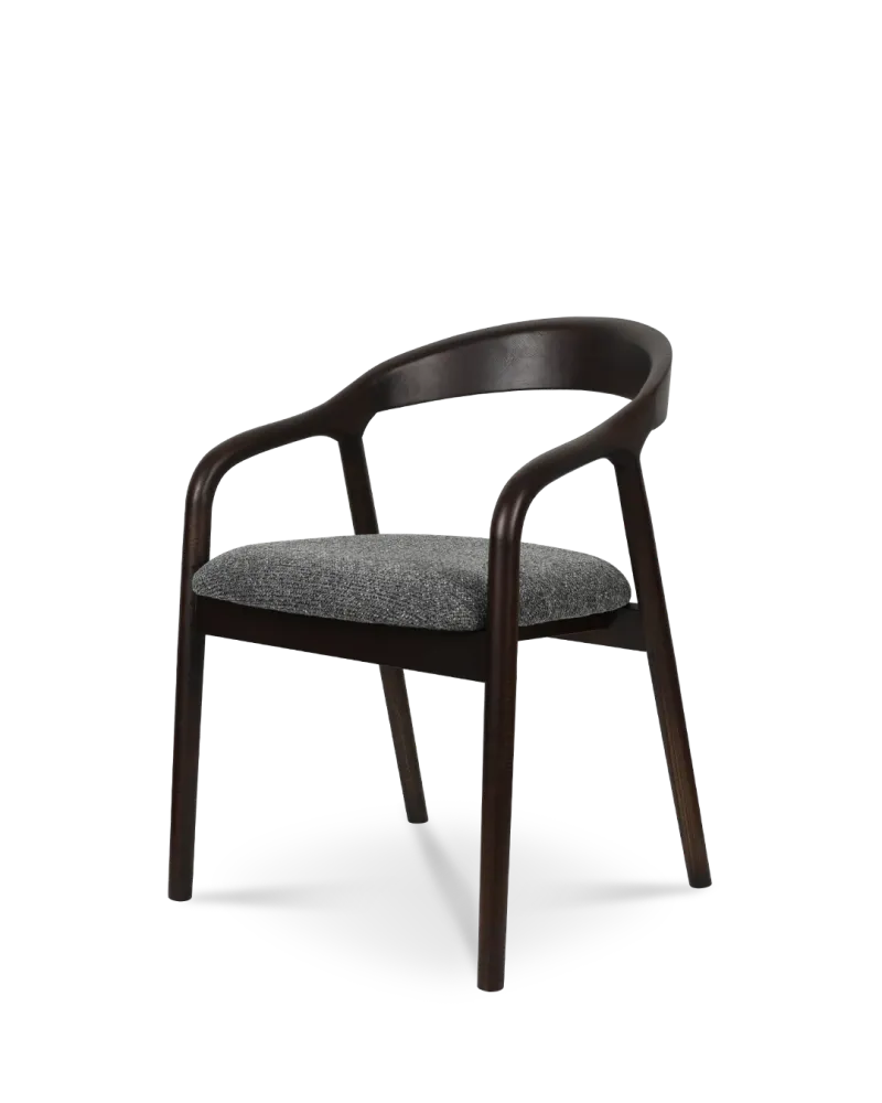 Sedia legno Riva grigio scuro