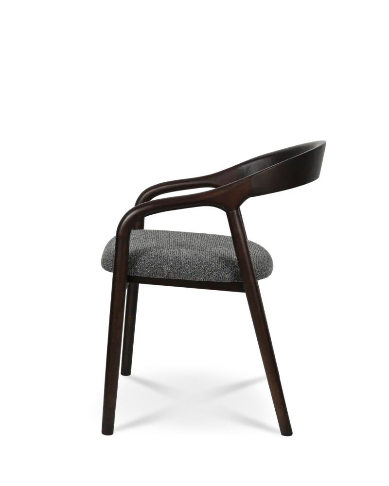 Sedia legno Riva grigio scuro