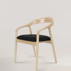 Sedia legno riva nero naturale