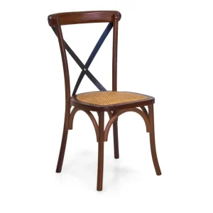 Sedia legno e stecche ferro Cross