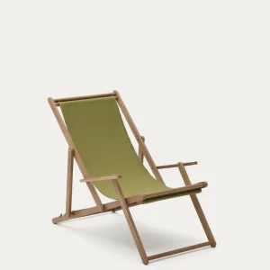Sedia lieb esterna piegabile vilara verde realizzato legno acacia solido FSC 100%