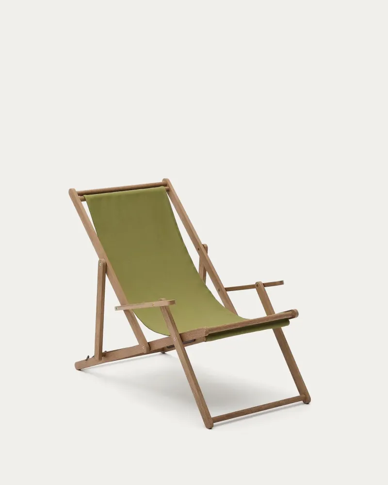 Sedia lieb esterna piegabile vilara verde realizzato legno acacia solido FSC 100%