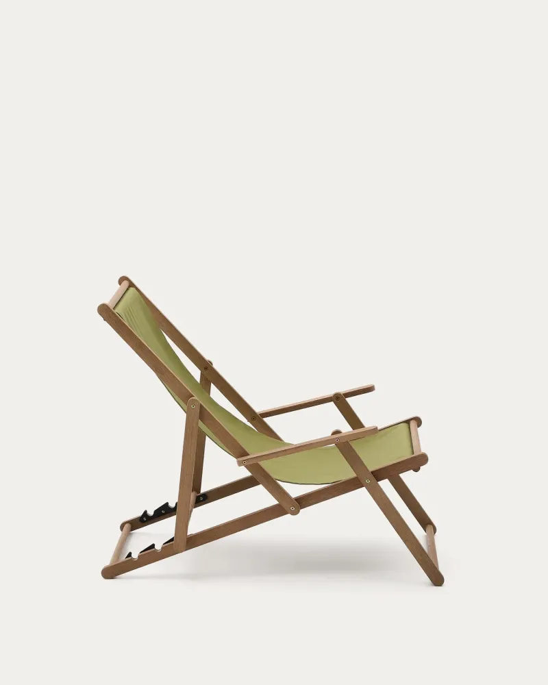 Sedia lieb esterna piegabile vilara verde realizzato legno acacia solido FSC 100%
