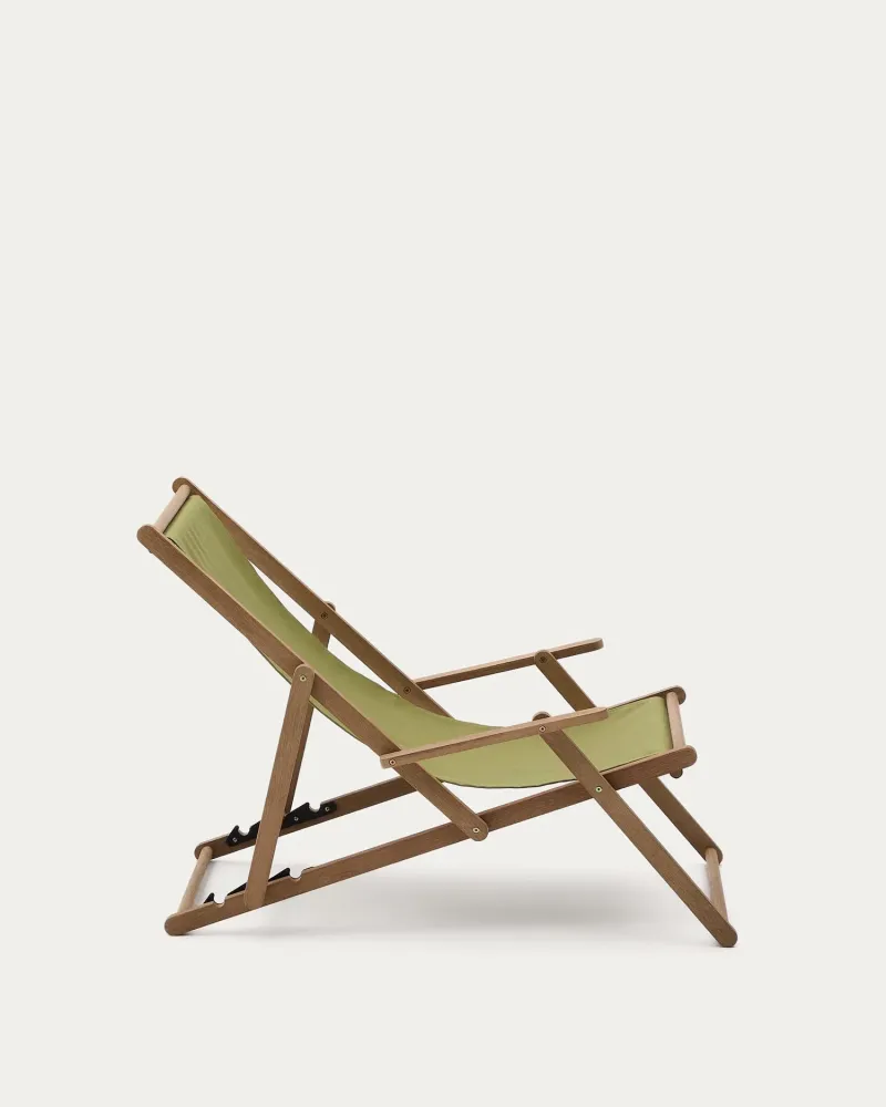 Sedia lieb esterna piegabile vilara verde realizzato legno acacia solido FSC 100%