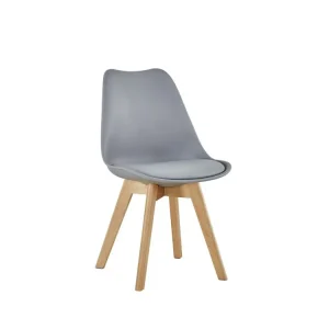 Sedia linea lelia colore grigio misura 48x57x81cm
