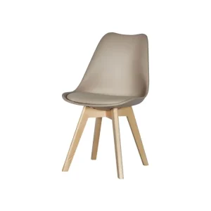 Sedia linea lelia colore tortora misura 48x57x81cm