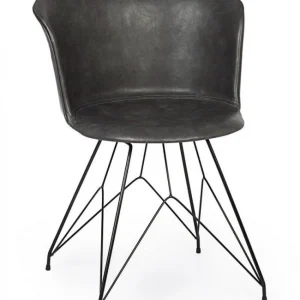 SEDIA LOFT PU ANTRACITE VINTAGE