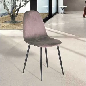 Sedia louise velvet fango b94945030
