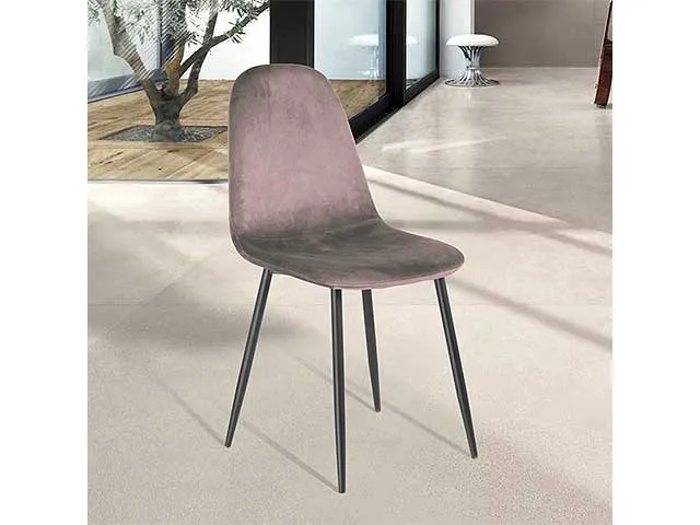 Sedia louise velvet fango b94945030