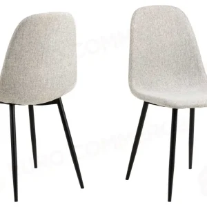 SEDIA MALVA TESSUTO SABBIA STRUTTURA METALLO CM44X54H46/86 - 2812720000 - VACCHETTI