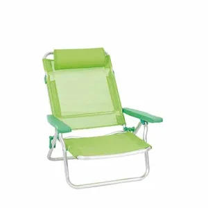 Sedia da mare confort verde 56x61x81cm