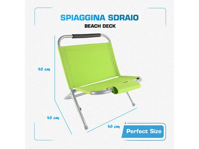 Sedia da mare oxford acciaio 57x48x51cm