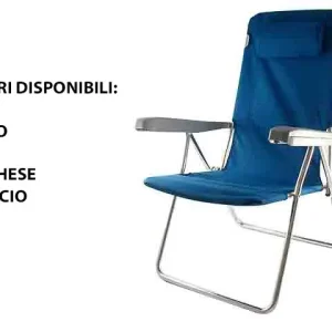 Sedia da mare sedia lipari alluminio textilene