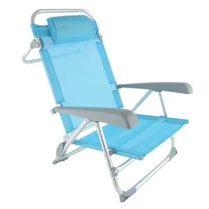 Sedia da mare textilene alluminio 50x59x75cm $