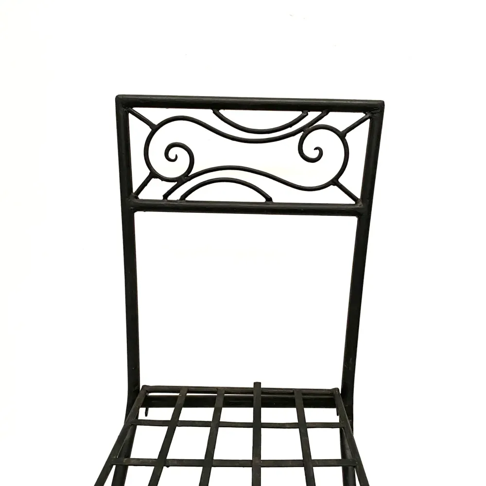 Sedia marocchina forgiatura dal design ondulato