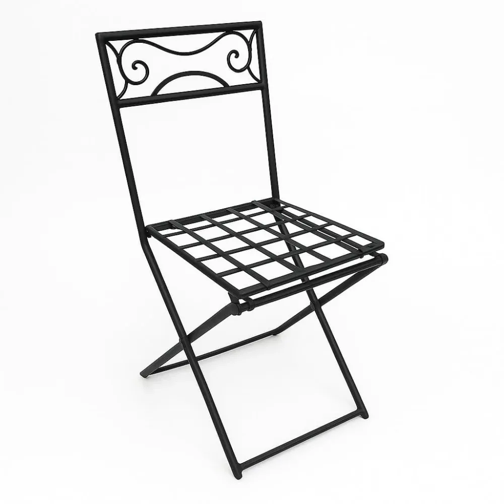 Sedia marocchina forgiatura dal design ondulato