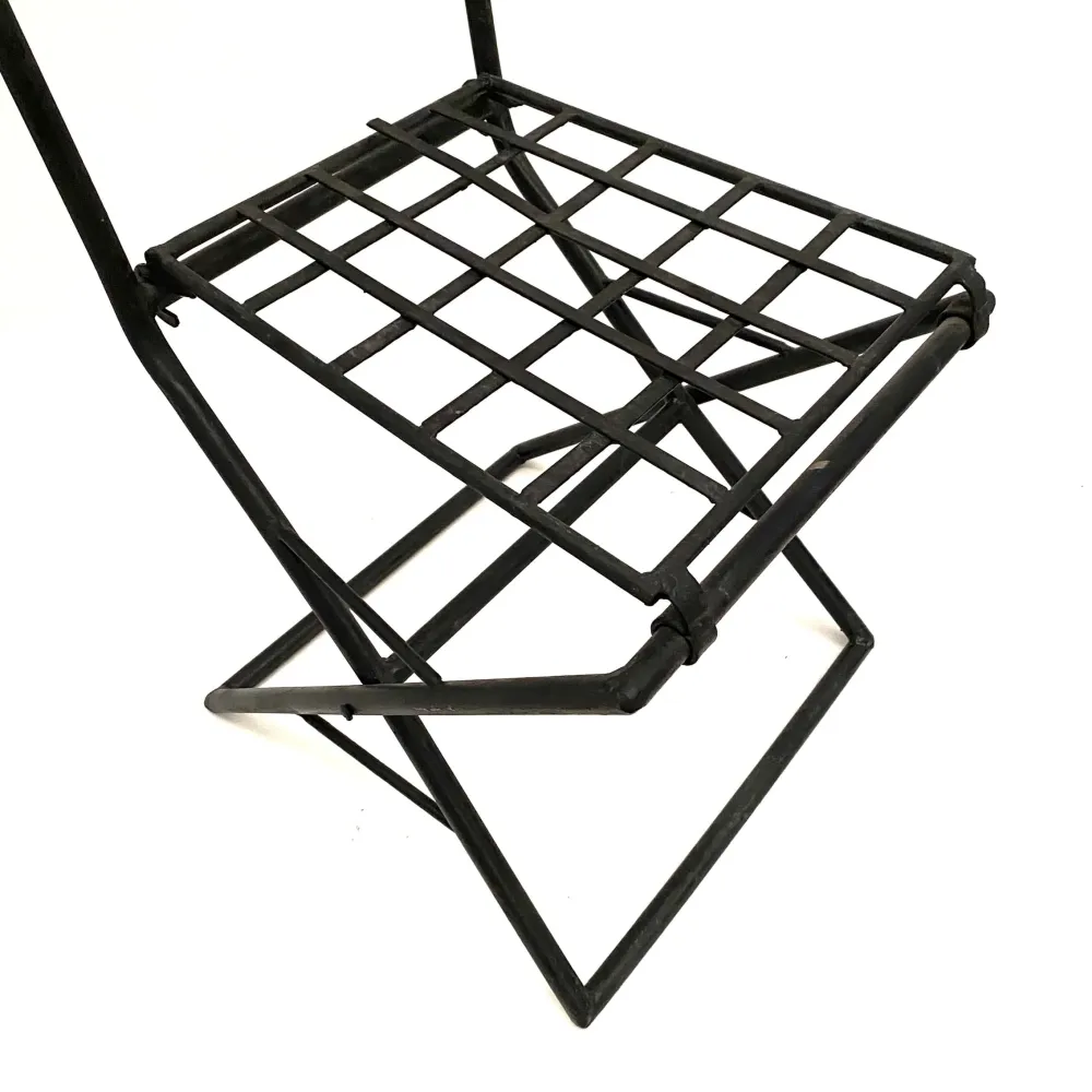 Sedia marocchina forgiatura dal design ondulato