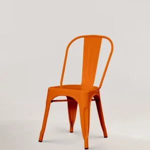Sedia metallo lix arancione