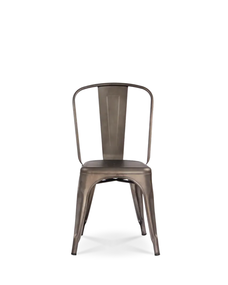 Sedia metallo lix arrugginito