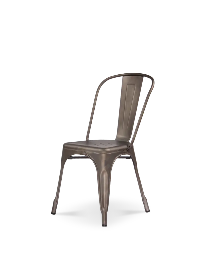 Sedia metallo lix arrugginito
