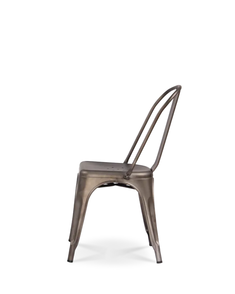 Sedia metallo lix arrugginito