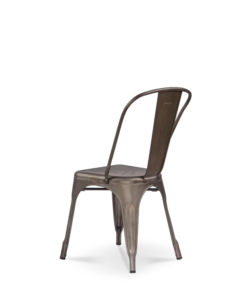 Sedia metallo lix arrugginito