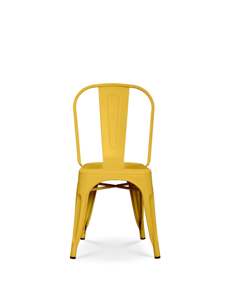 Sedia metallo Lix giallo