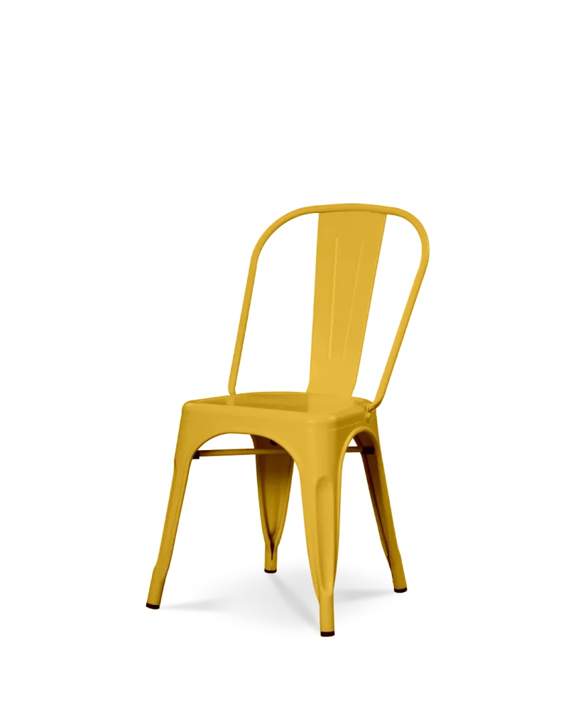 Sedia metallo Lix giallo