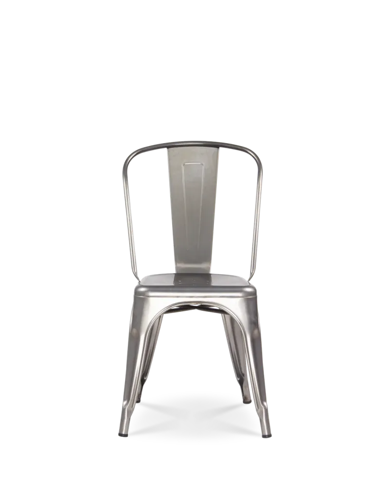 Sedia metallo Lix grigio cristallo