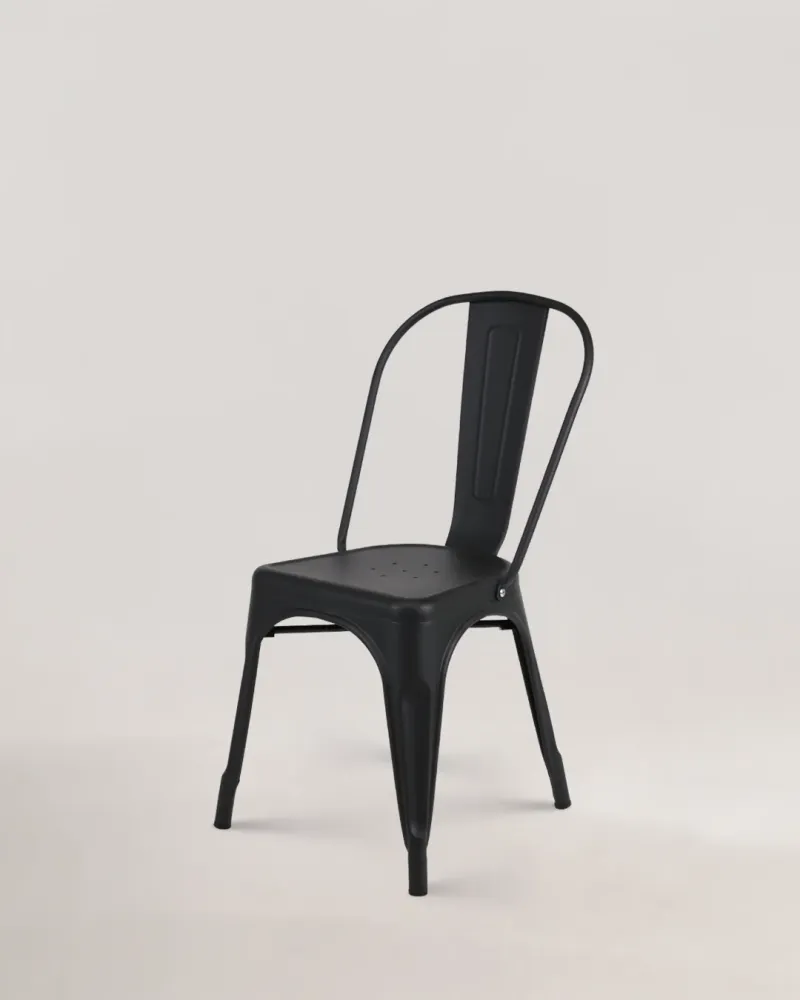 Sedia metallo lix nero