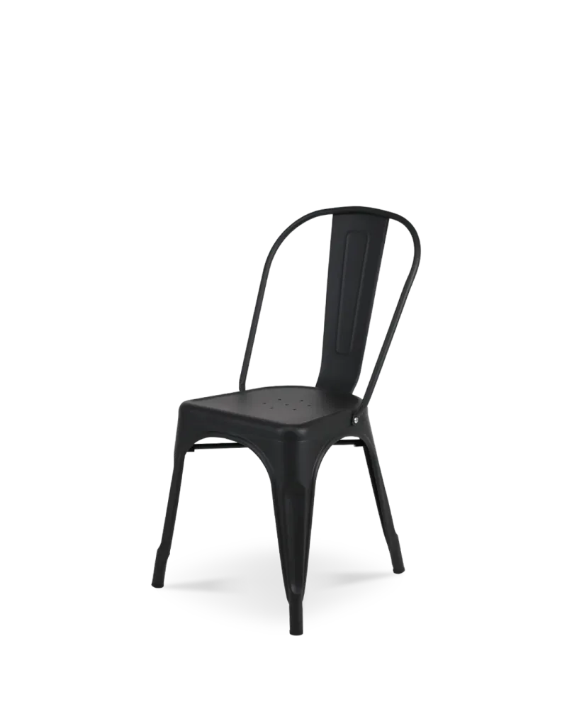 Sedia metallo lix nero