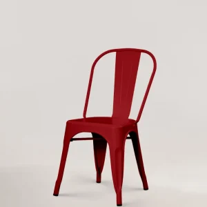 Sedia metallo Lix rosso
