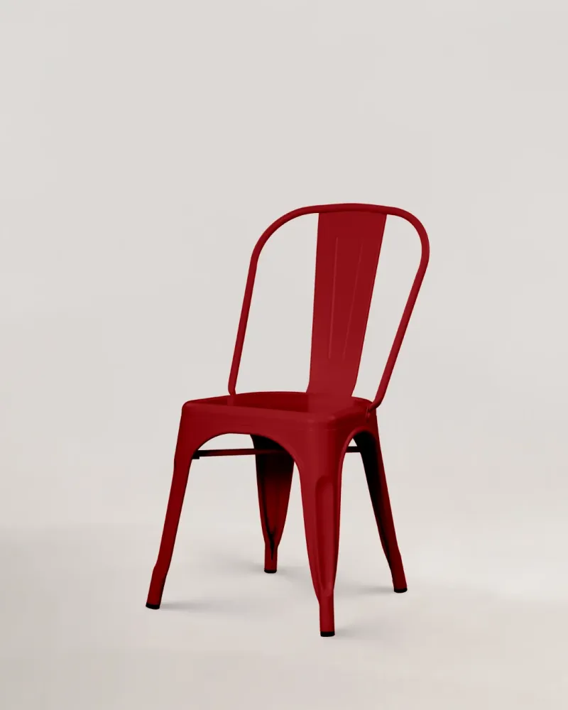 Sedia metallo Lix rosso
